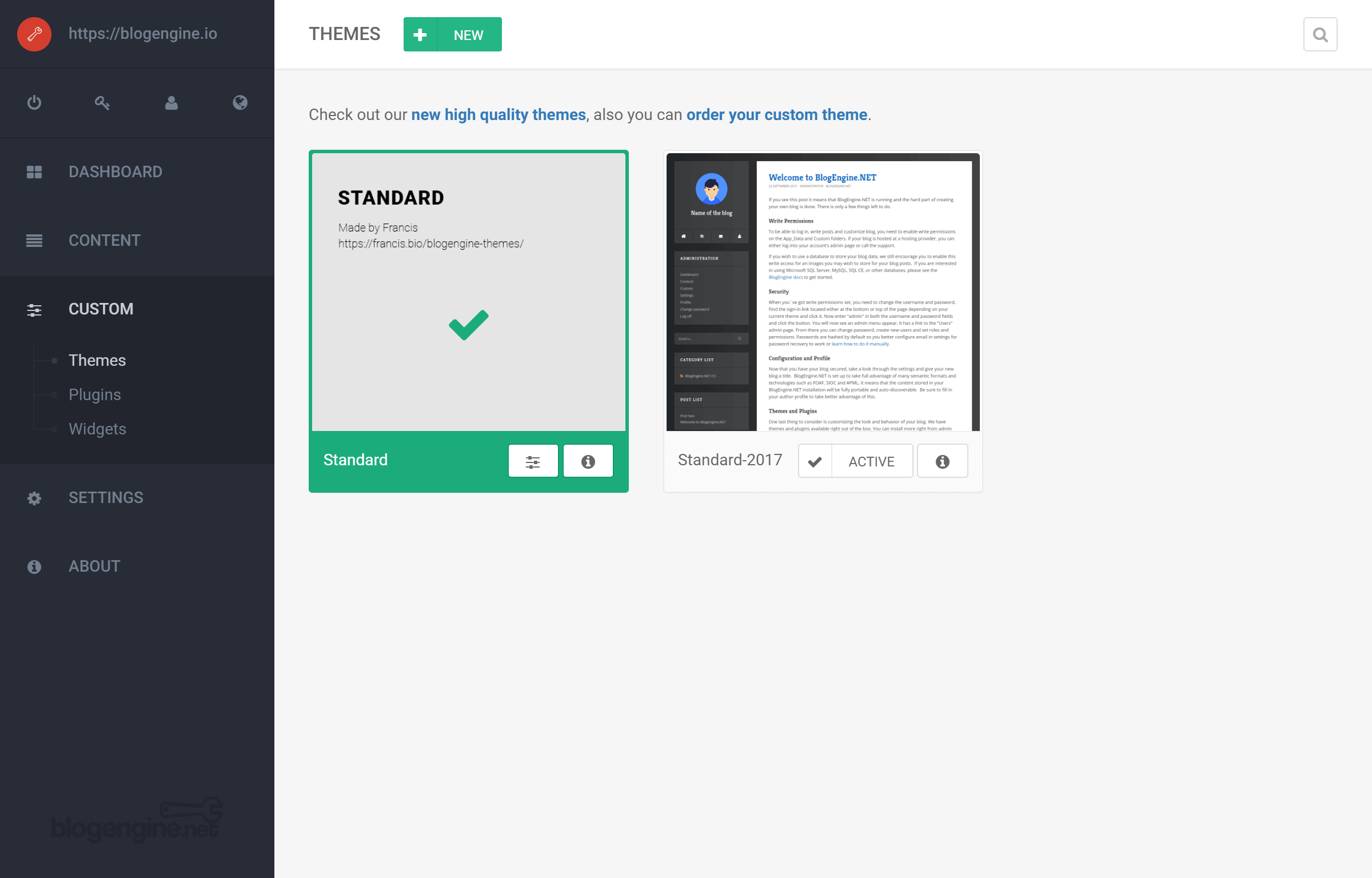 BlogEngine Design